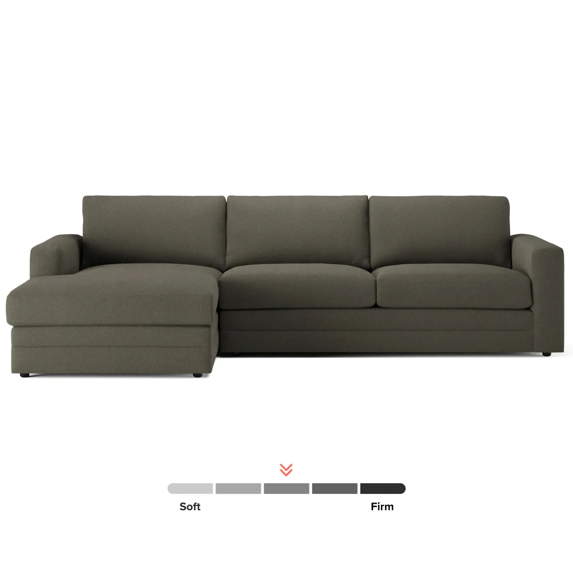 Riley 118.5" Left Sectional - Silver Moss