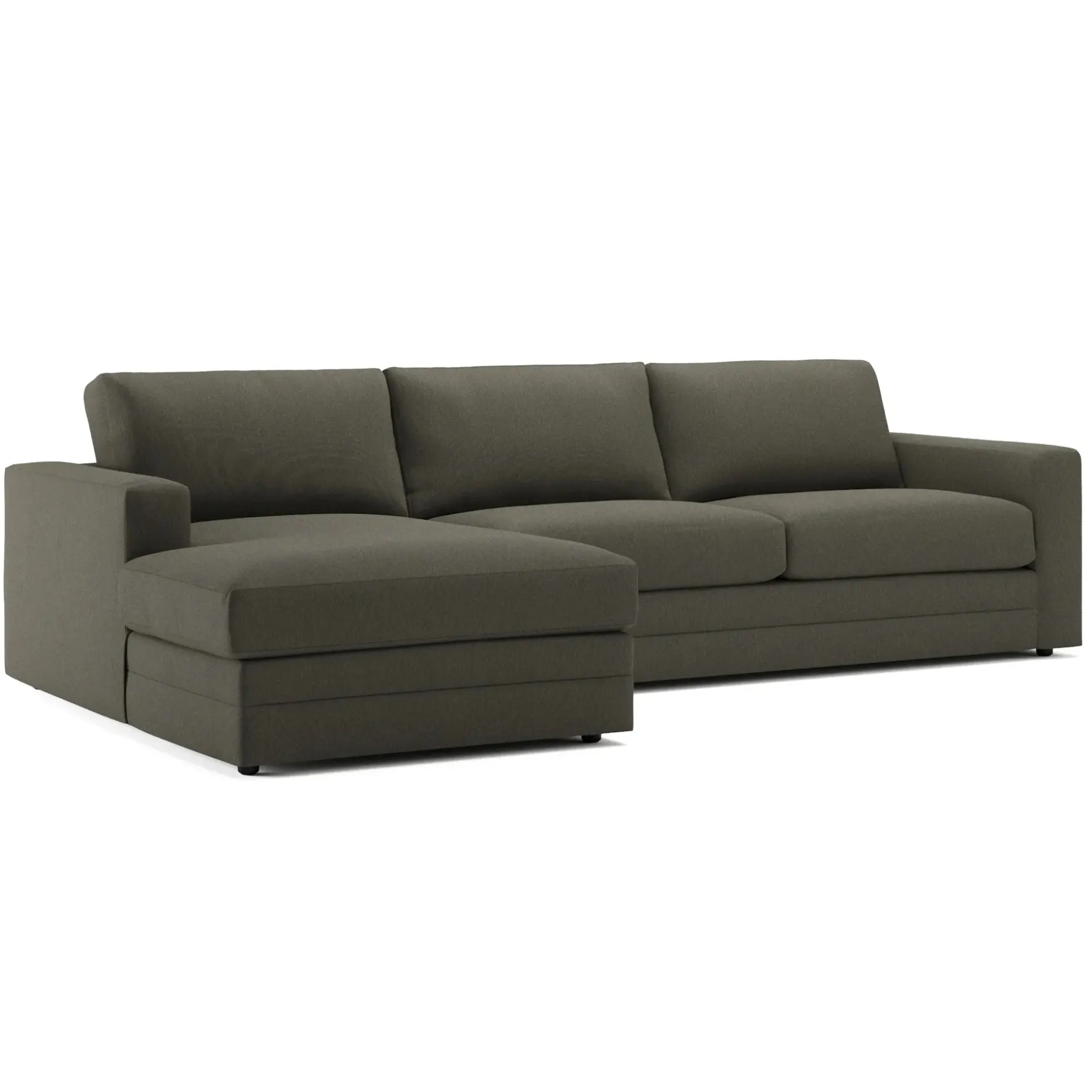 Riley 118.5" Left Sectional - Silver Moss