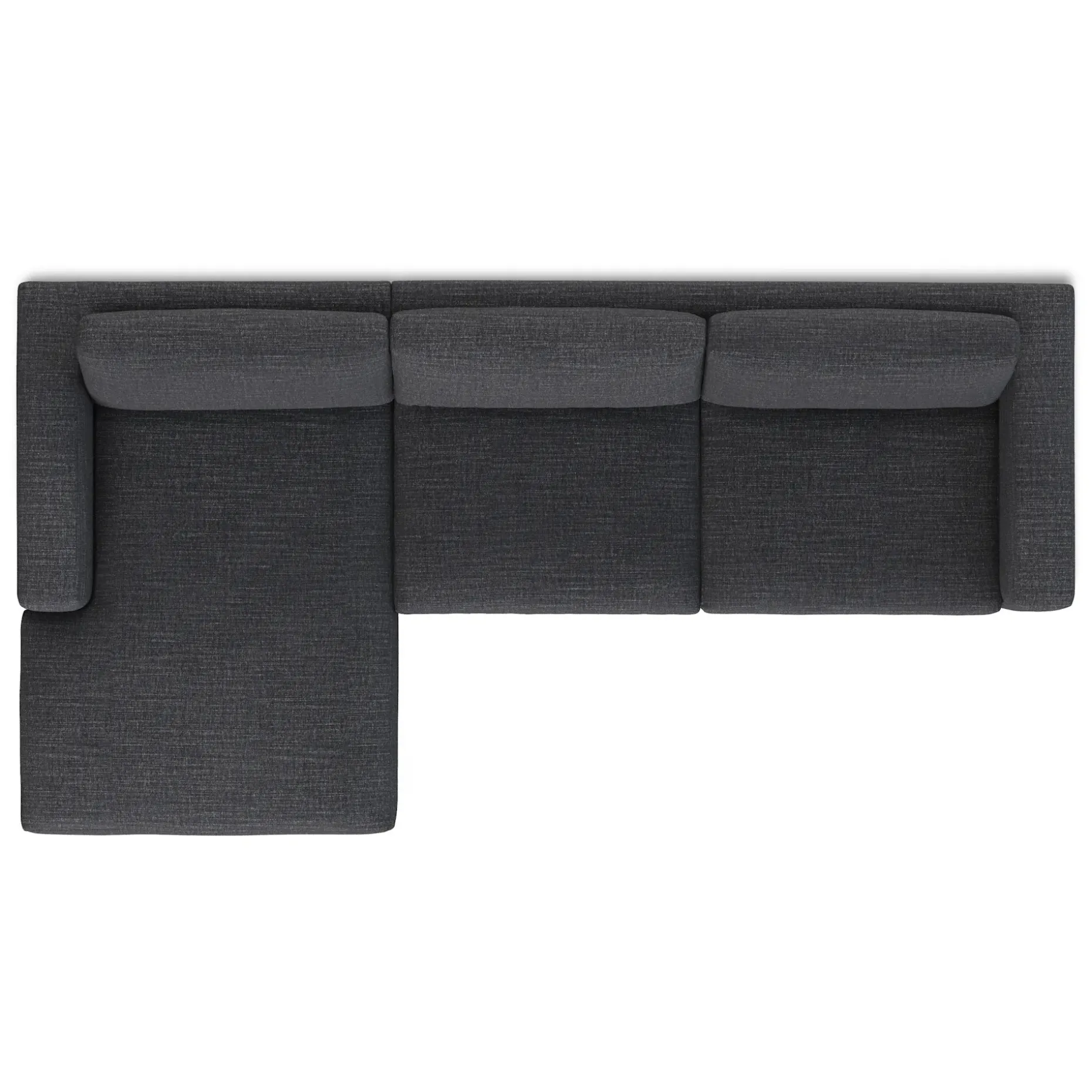Riley 118" Left Storage Sleeper Sectional - Napa Charcoal