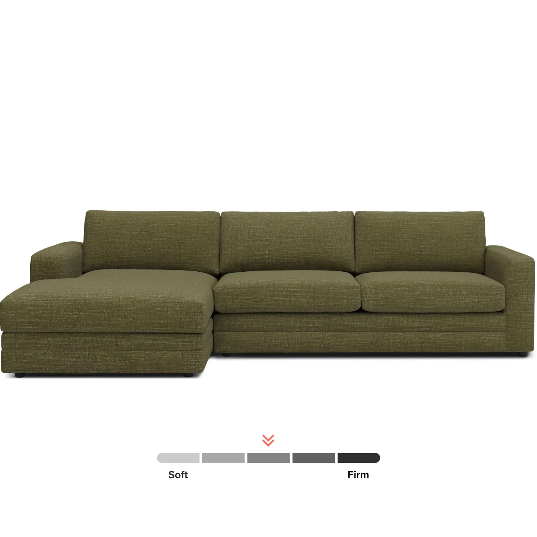 Riley 118" Left Storage Sleeper Sectional - Napa Moss