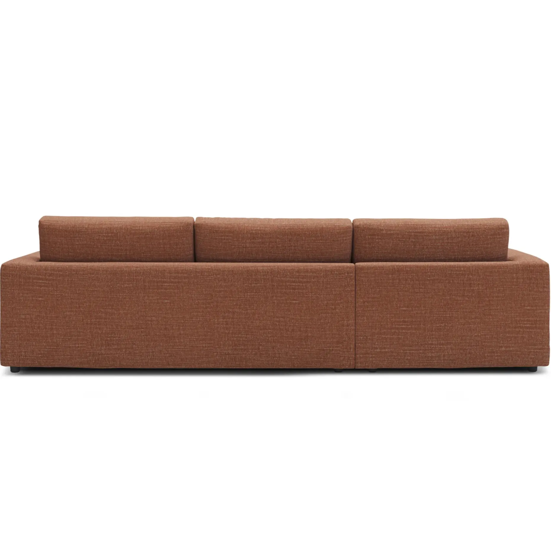 Riley 118" Left Storage Sleeper Sectional - Napa Rust