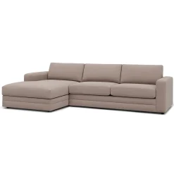 Riley 118" Left Storage Sleeper Sectional - Napa Quartz