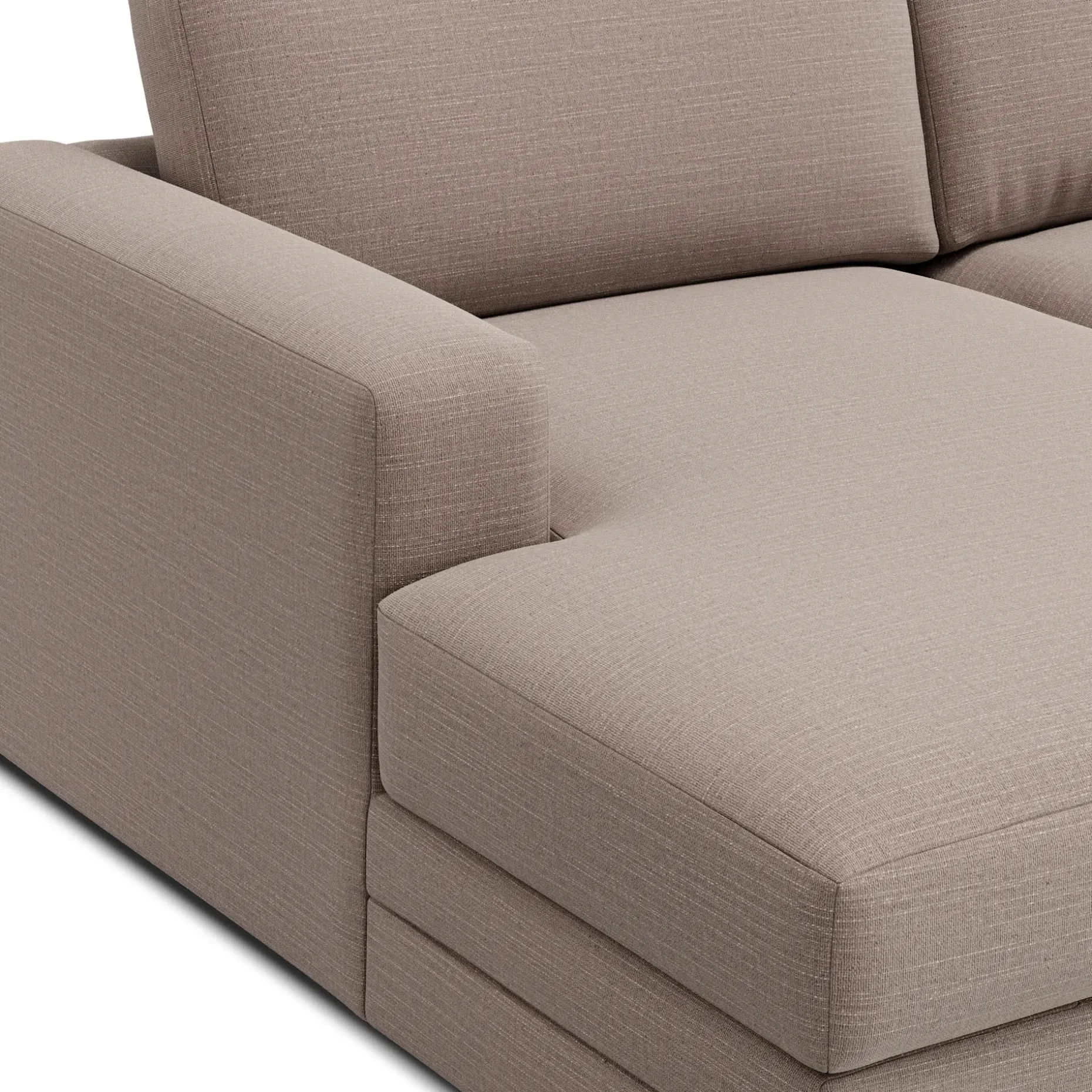 Riley 118" Left Storage Sleeper Sectional - Napa Quartz