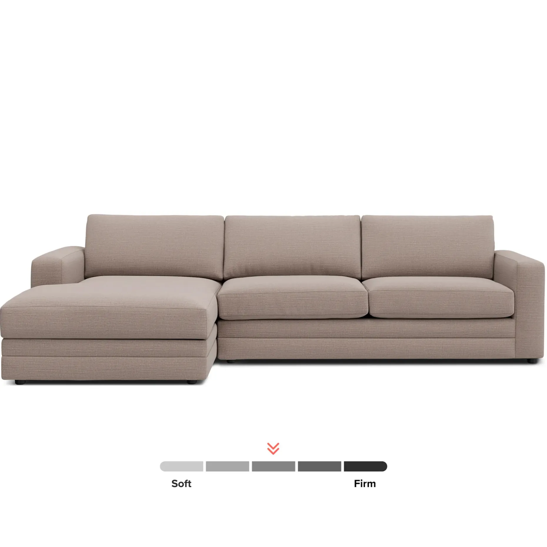 Riley 118" Left Storage Sleeper Sectional - Napa Quartz