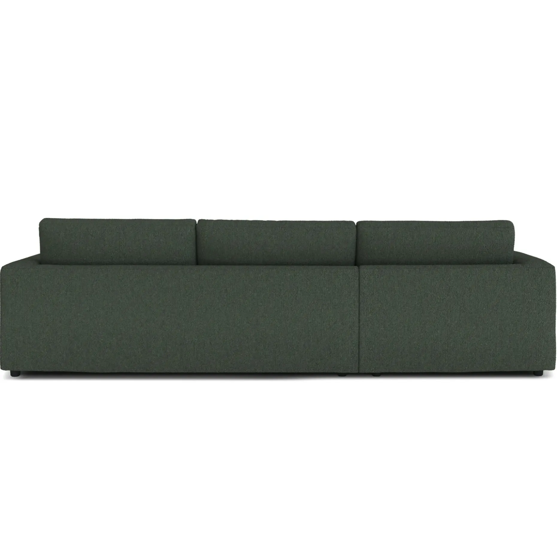 Riley 118" Left Storage Sleeper Sectional - Green Wool Bouclé
