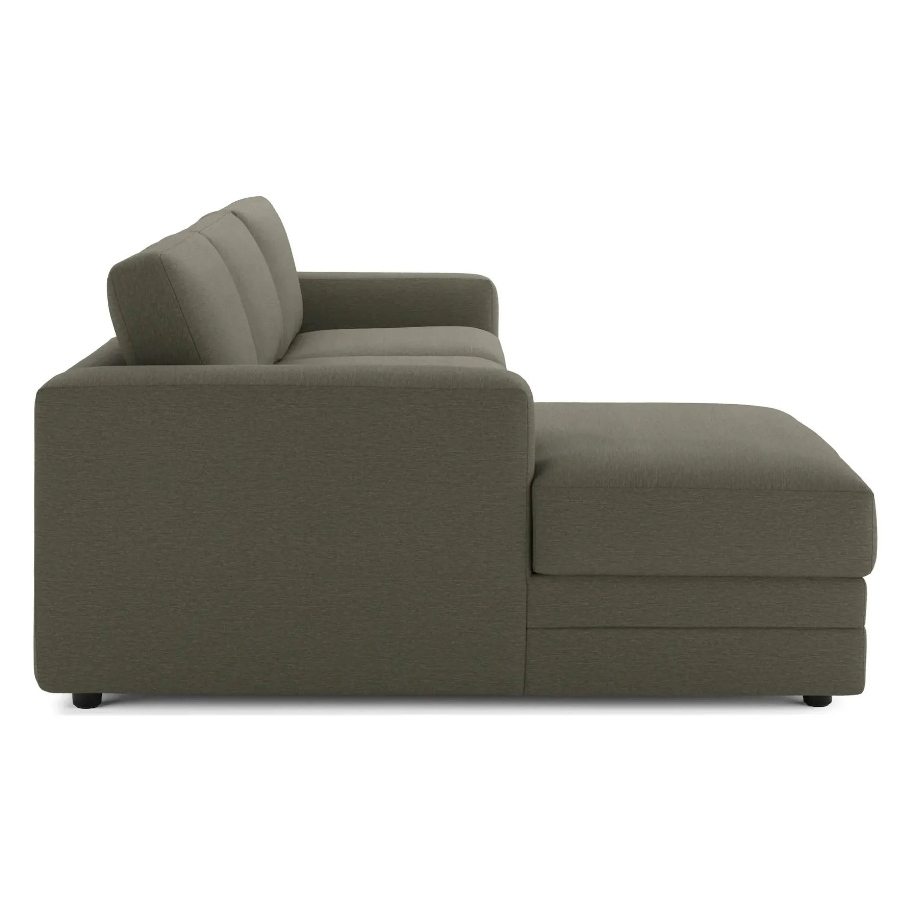 Riley 118" Left Storage Sleeper Sectional - Silver Moss