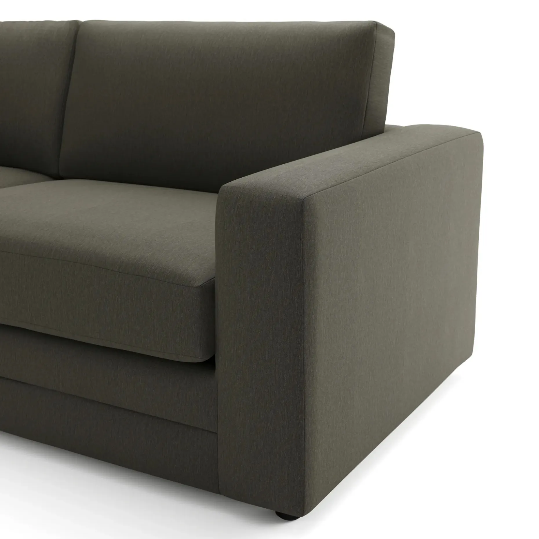 Riley 118" Left Storage Sleeper Sectional - Silver Moss