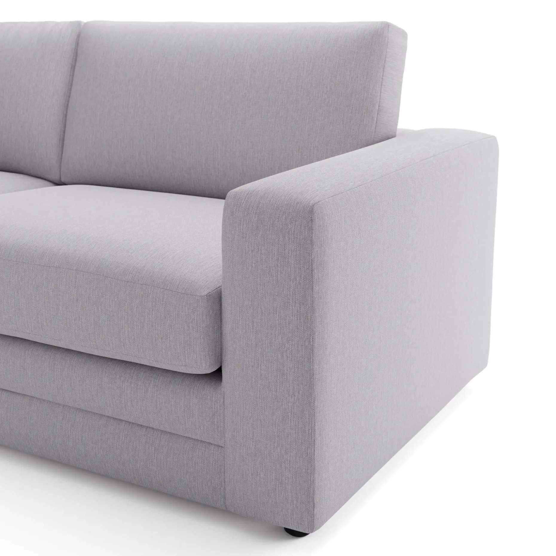 Riley 118" Left Storage Sleeper Sectional - Silver Ivory