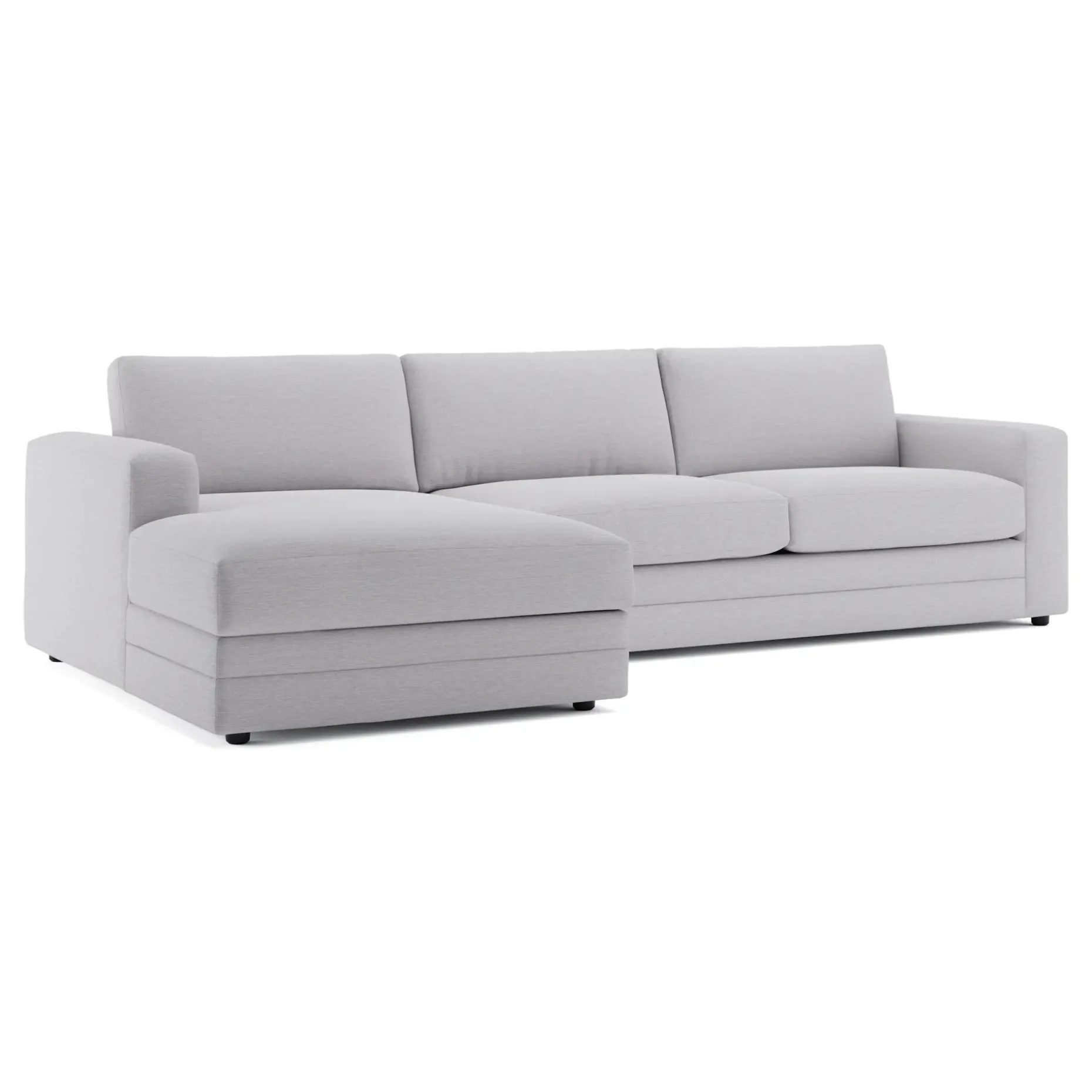 Riley 118" Left Storage Sleeper Sectional - Silver Ivory