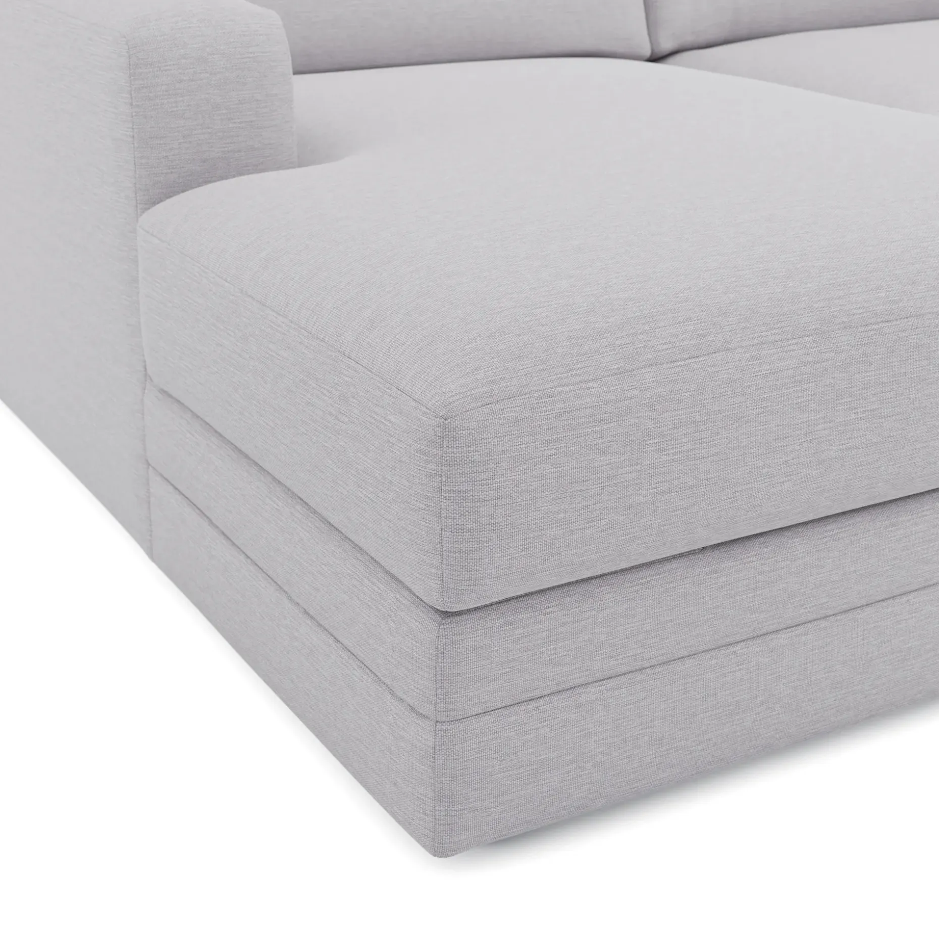 Riley 118" Left Storage Sleeper Sectional - Silver Ivory