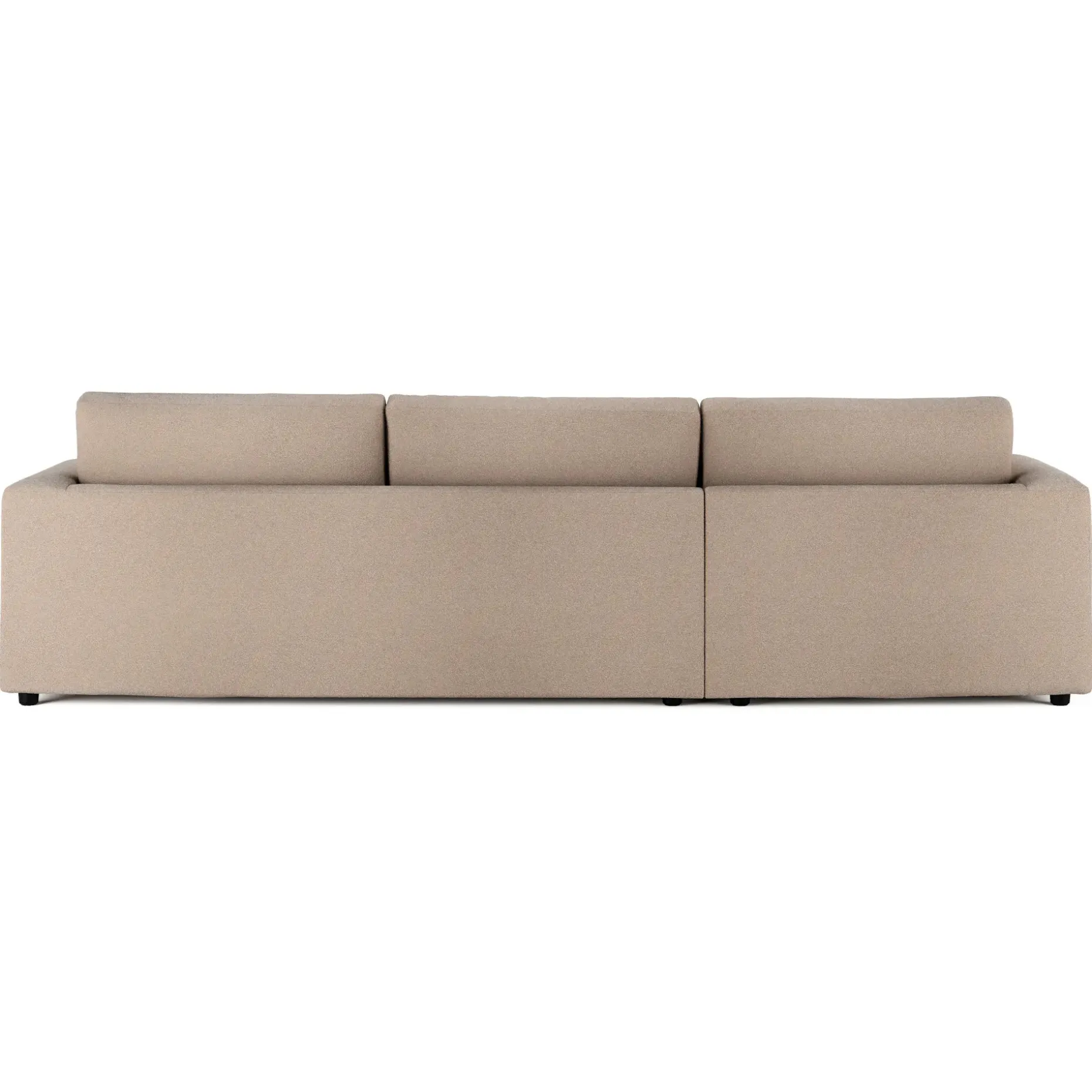 Riley 118" Left Storage Sleeper Sectional - Sandstone Wool Bouclé