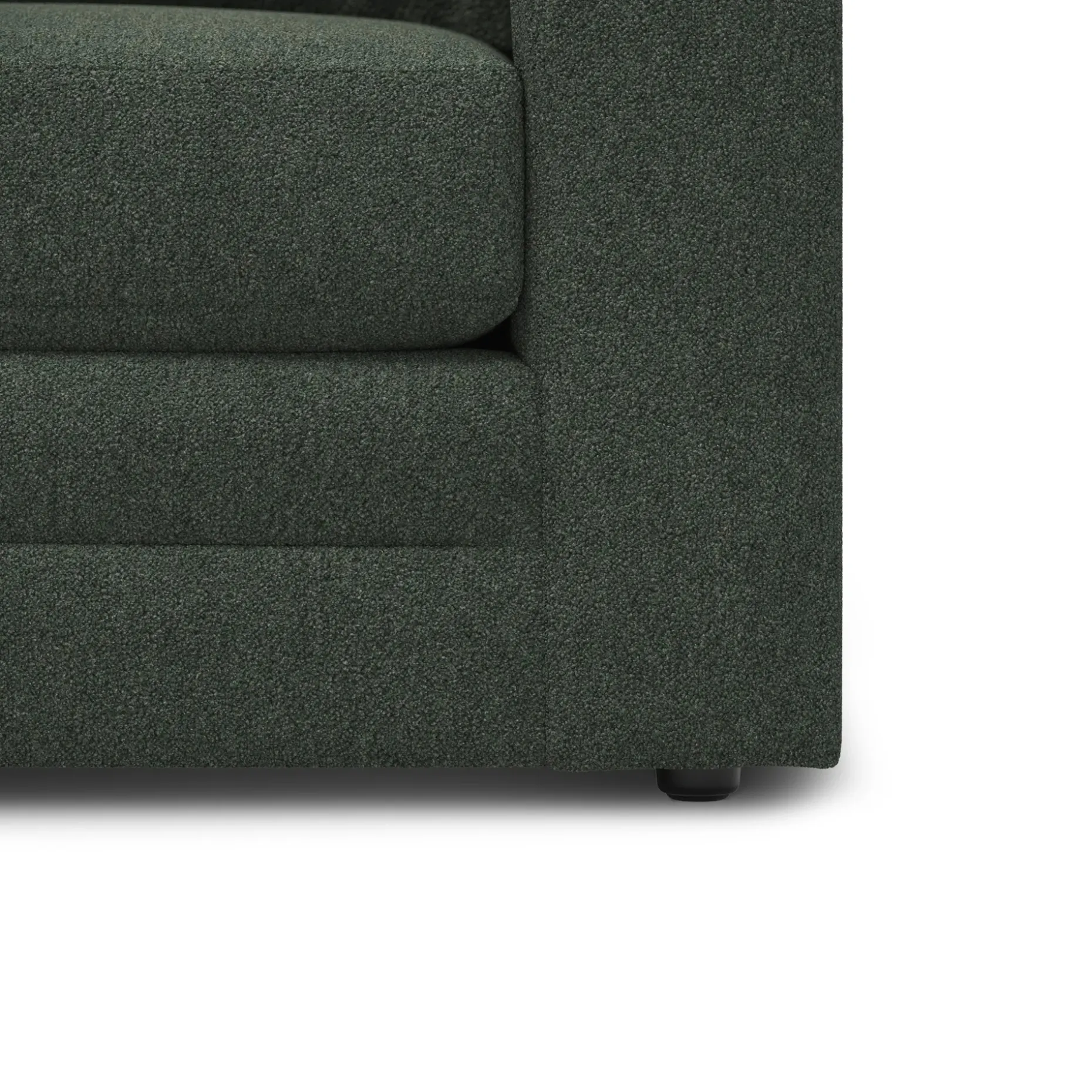 Riley 42" Lounge Chair - Green Wool Bouclé