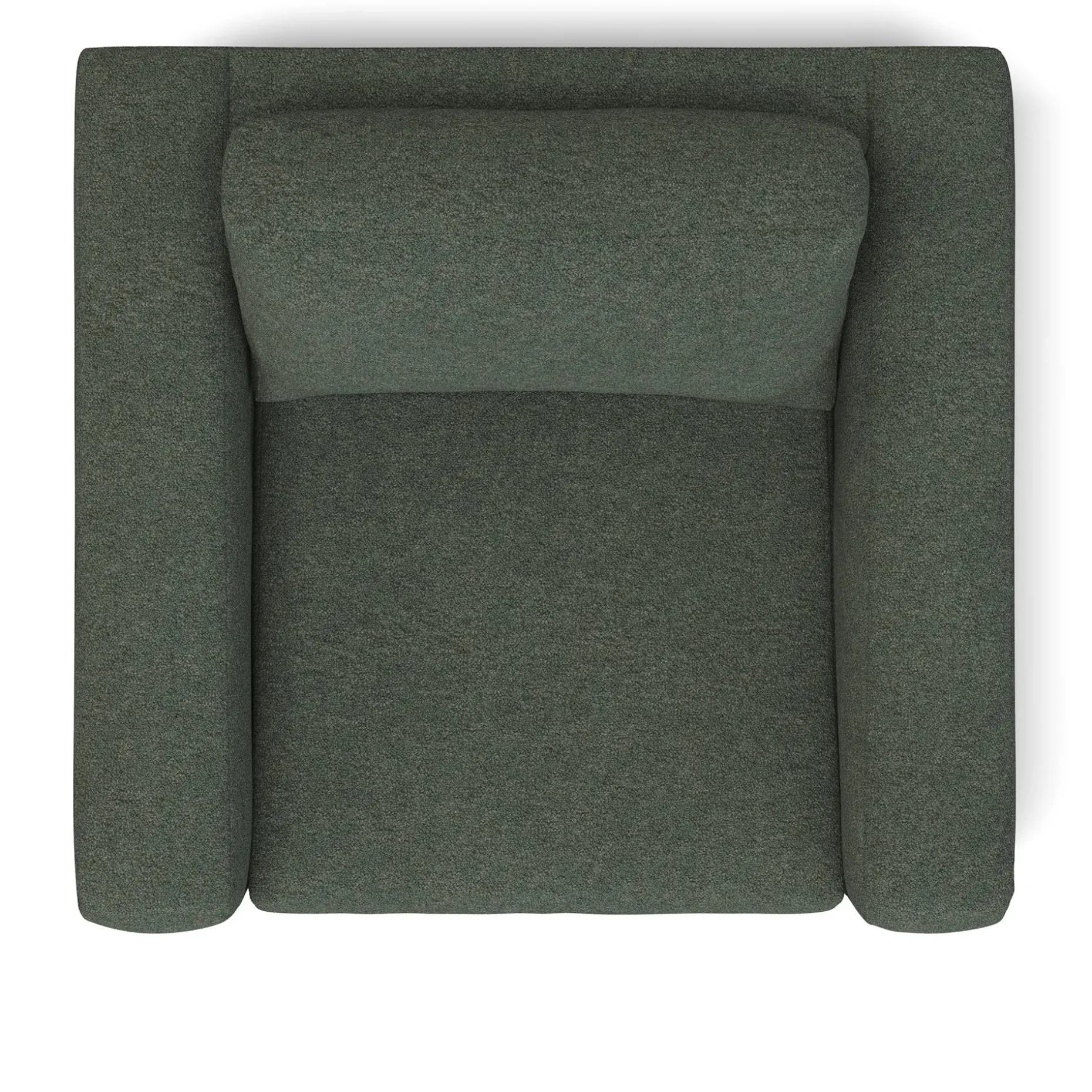 Riley 42" Lounge Chair - Green Wool Bouclé