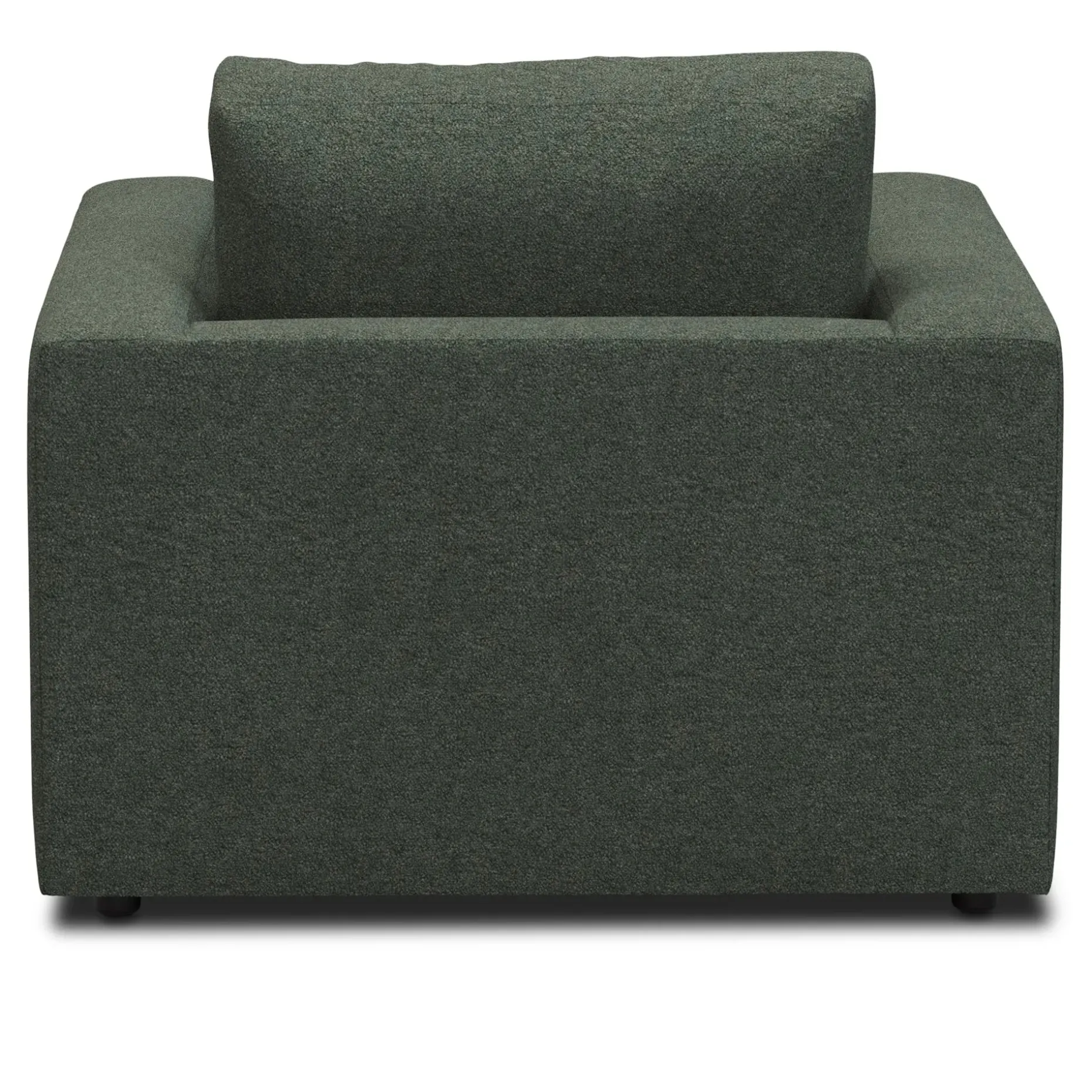 Riley 42" Lounge Chair - Green Wool Bouclé
