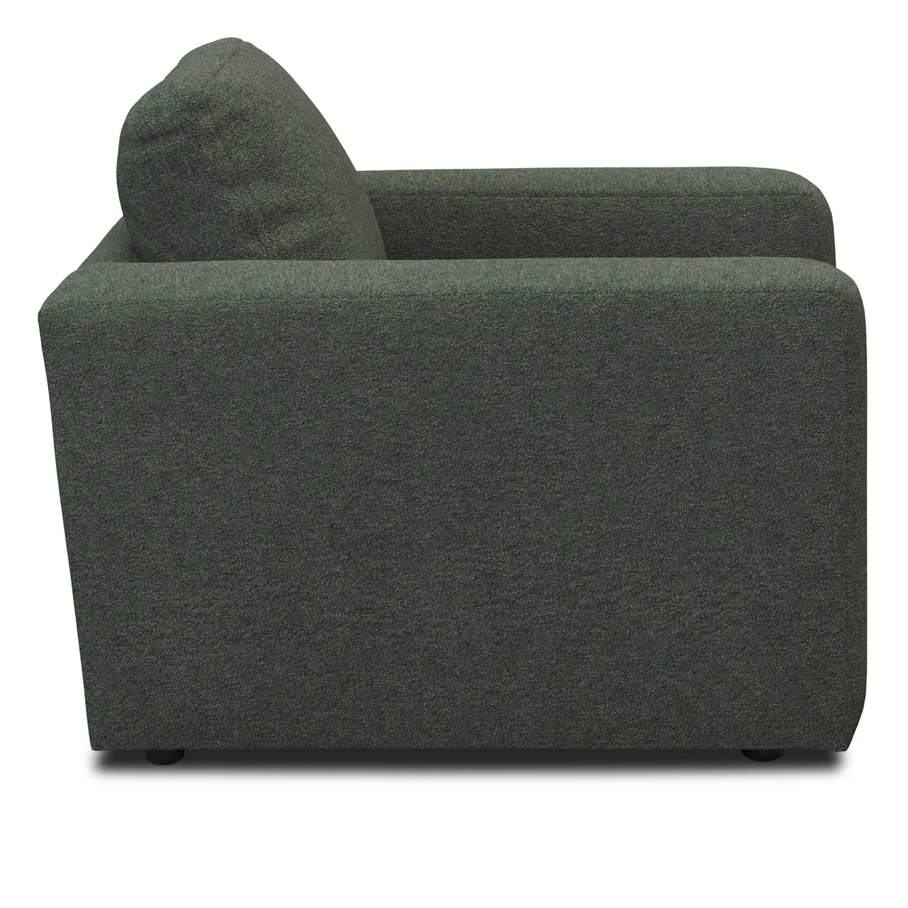 Riley 42" Lounge Chair - Green Wool Bouclé