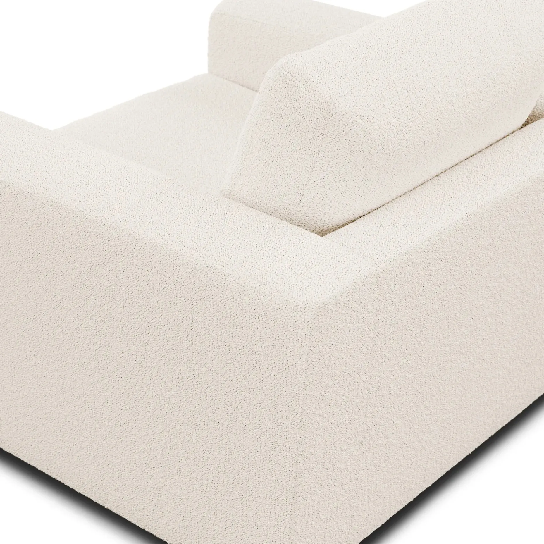 Riley 42" Lounge Chair - Ivory Wool Bouclé