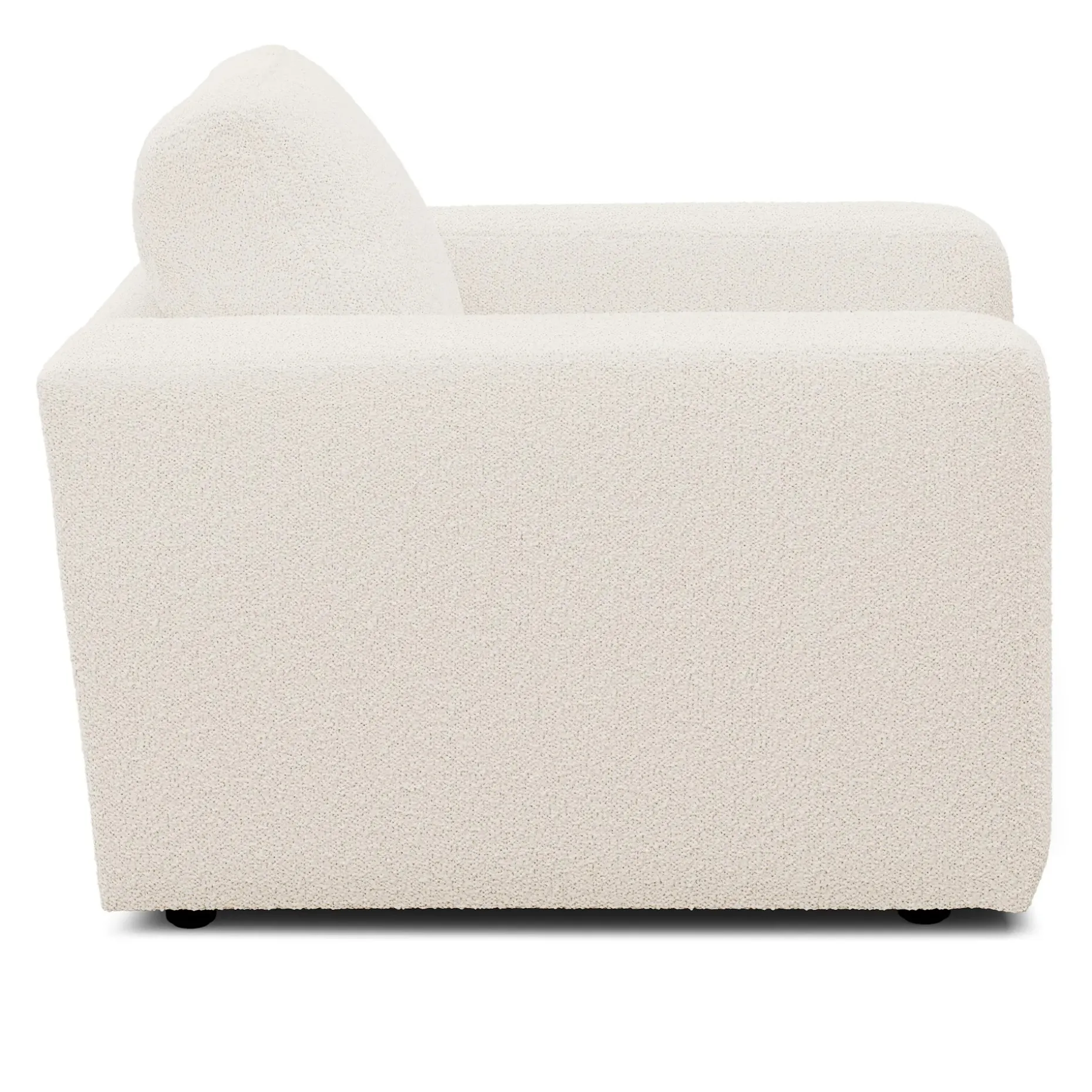 Riley 42" Lounge Chair - Ivory Wool Bouclé