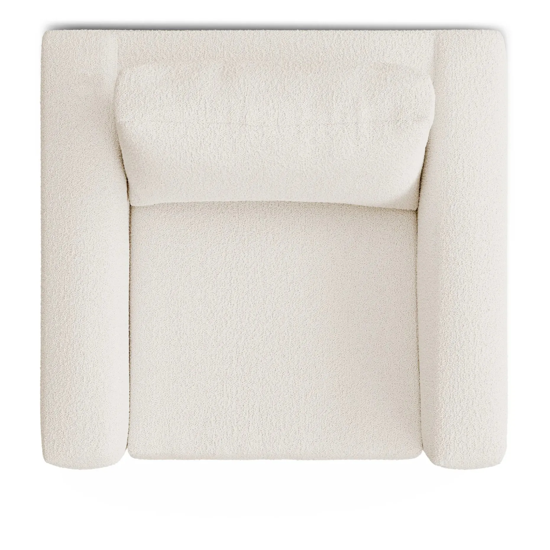 Riley 42" Lounge Chair - Ivory Wool Bouclé