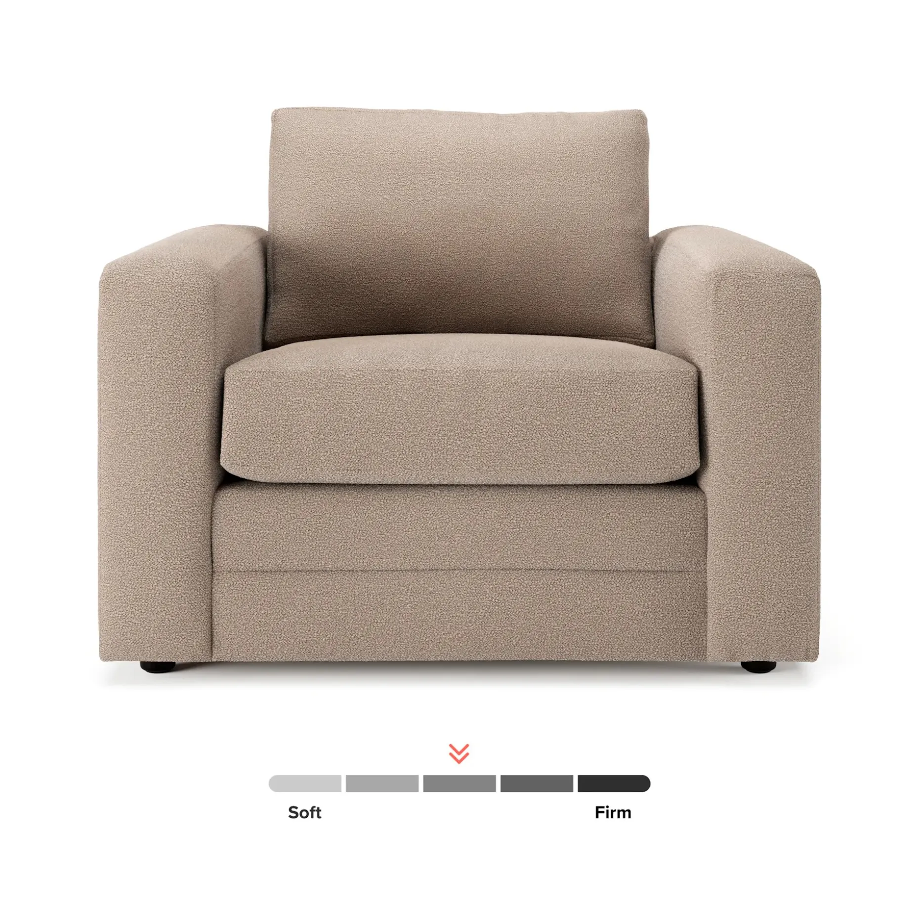 Riley 42" Lounge Chair - Sandstone Wool Bouclé