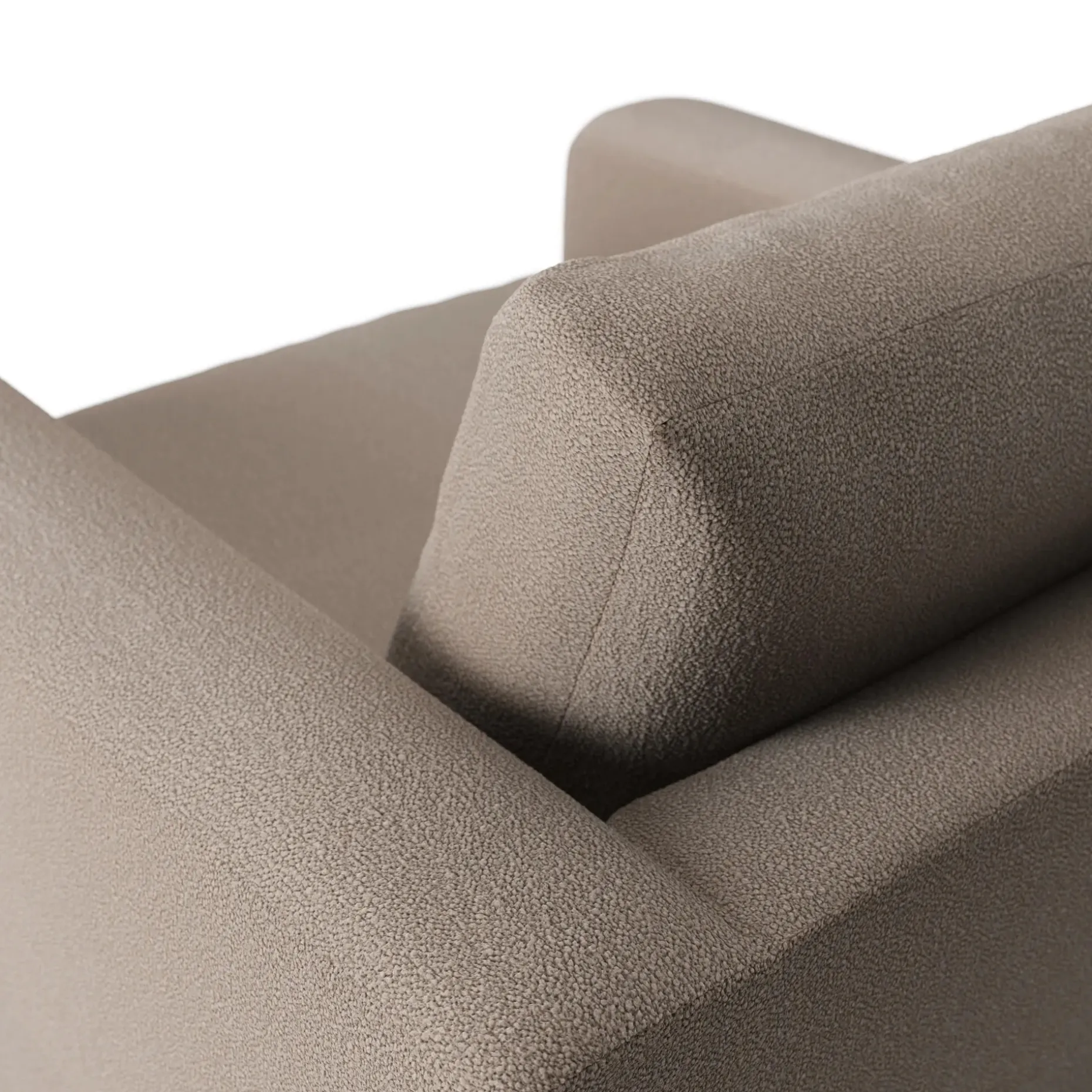 Riley 42" Lounge Chair - Sandstone Wool Bouclé