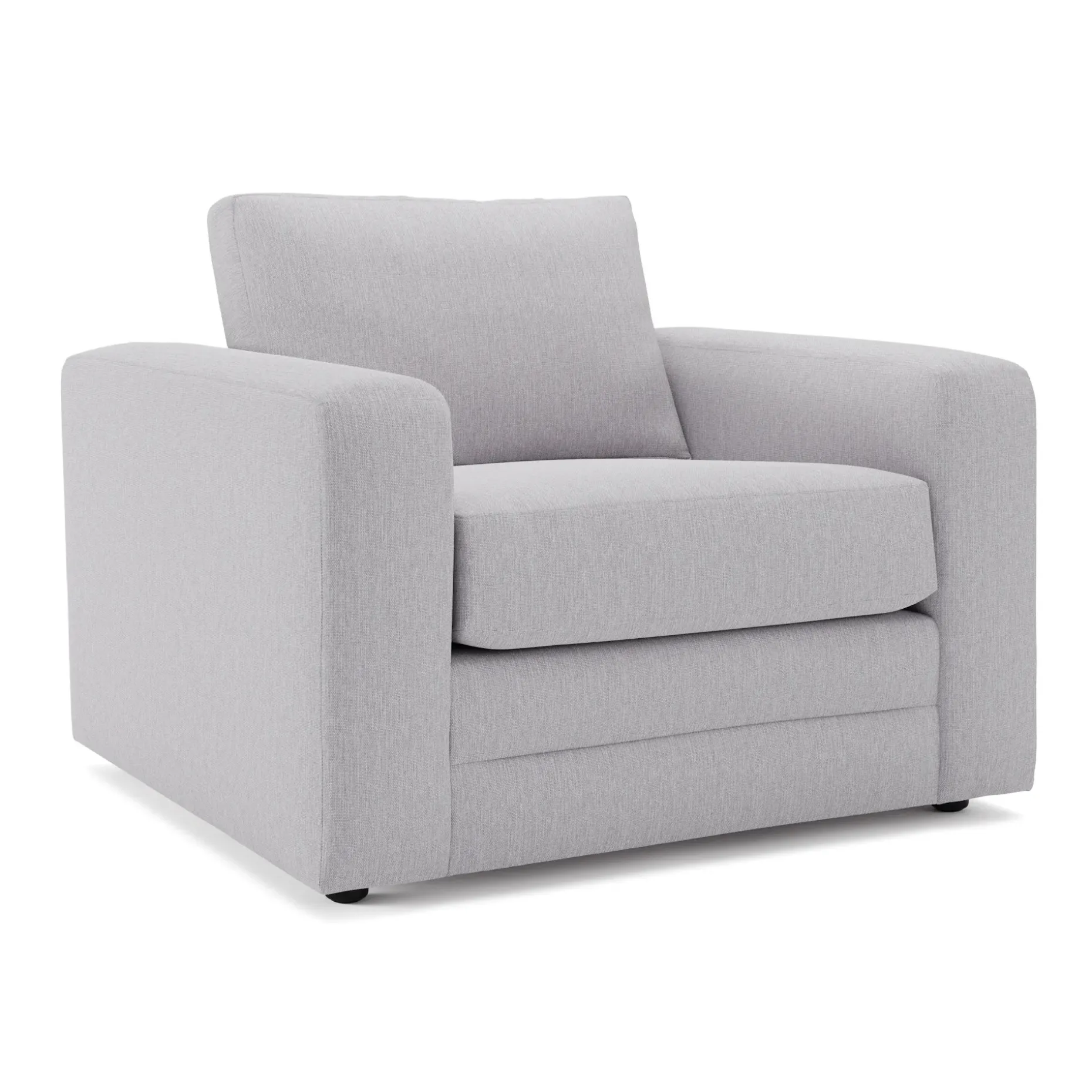 Riley 42" Lounge Chair - Silver Ivory