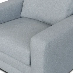 Riley 42" Lounge Chair - Silver Light Blue