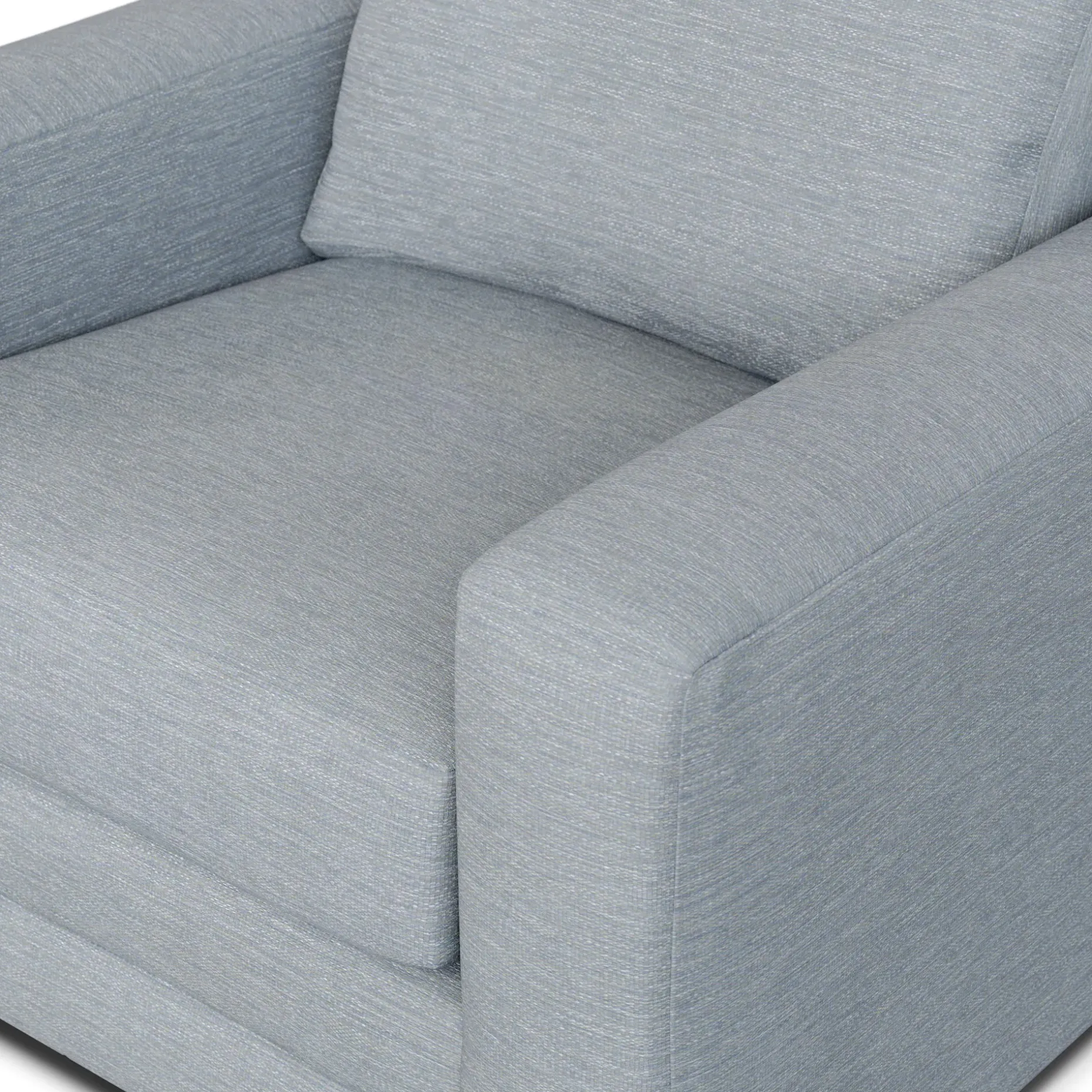 Riley 42" Lounge Chair - Silver Light Blue