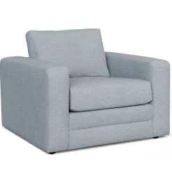 Riley 42" Lounge Chair - Silver Light Blue