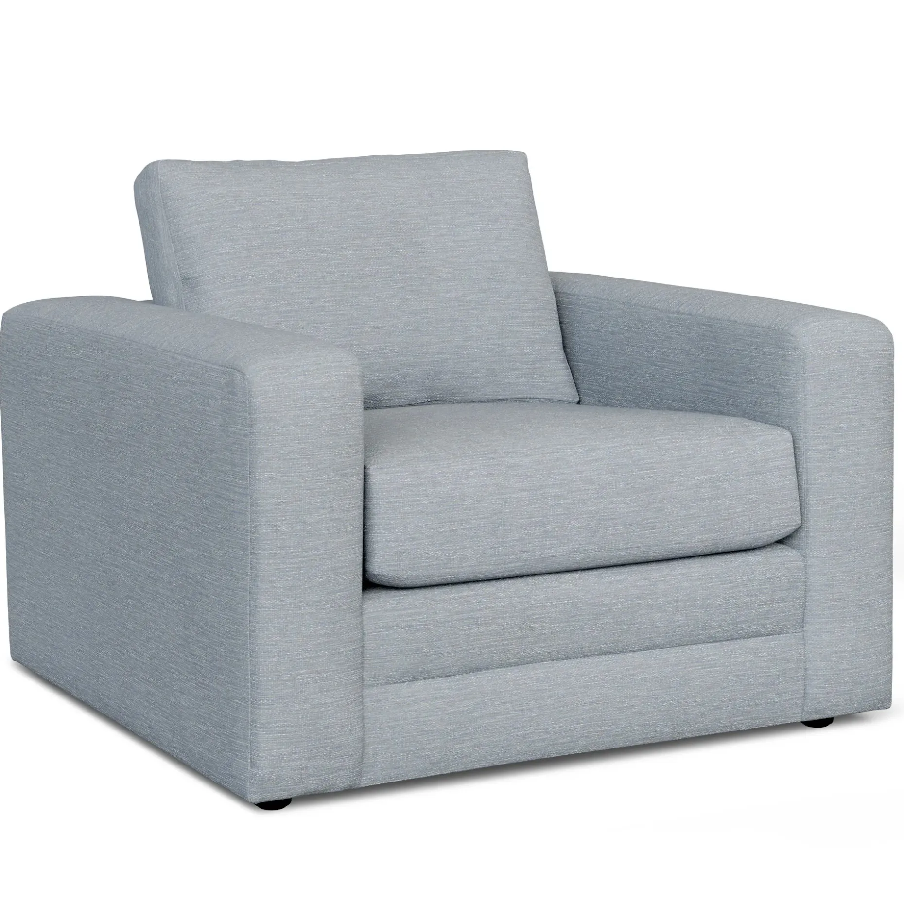 Riley 42" Lounge Chair - Silver Light Blue