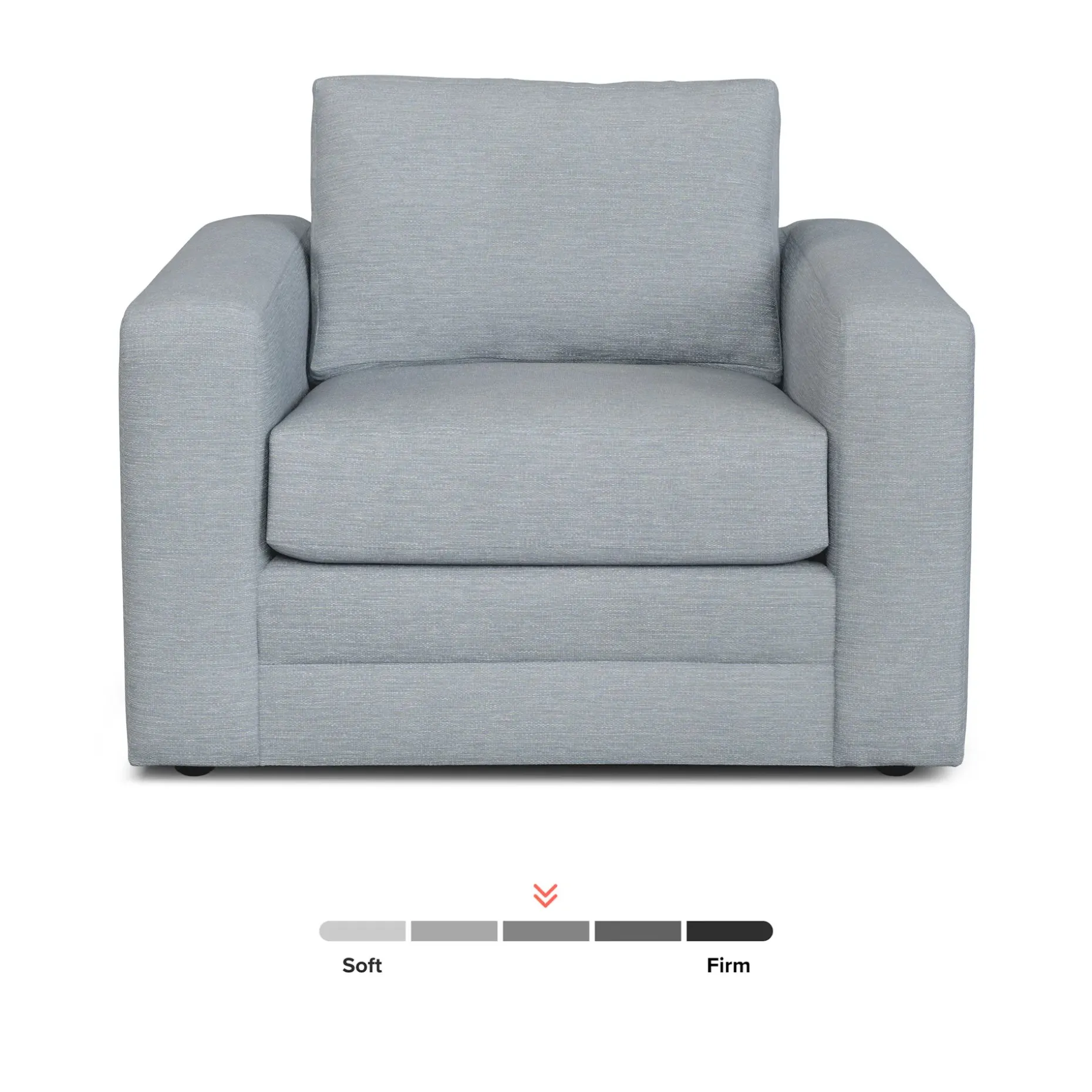 Riley 42" Lounge Chair - Silver Light Blue