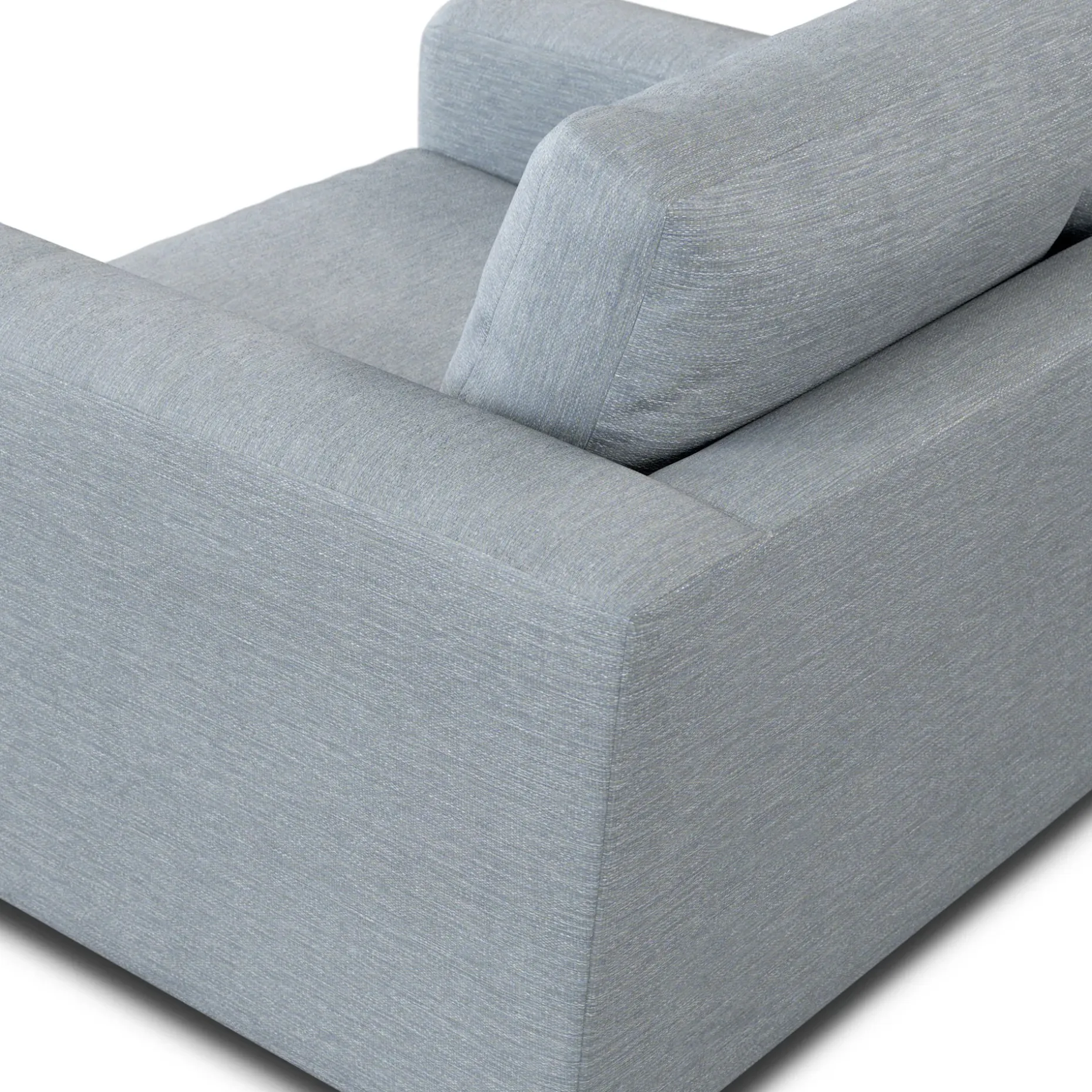 Riley 42" Lounge Chair - Silver Light Blue