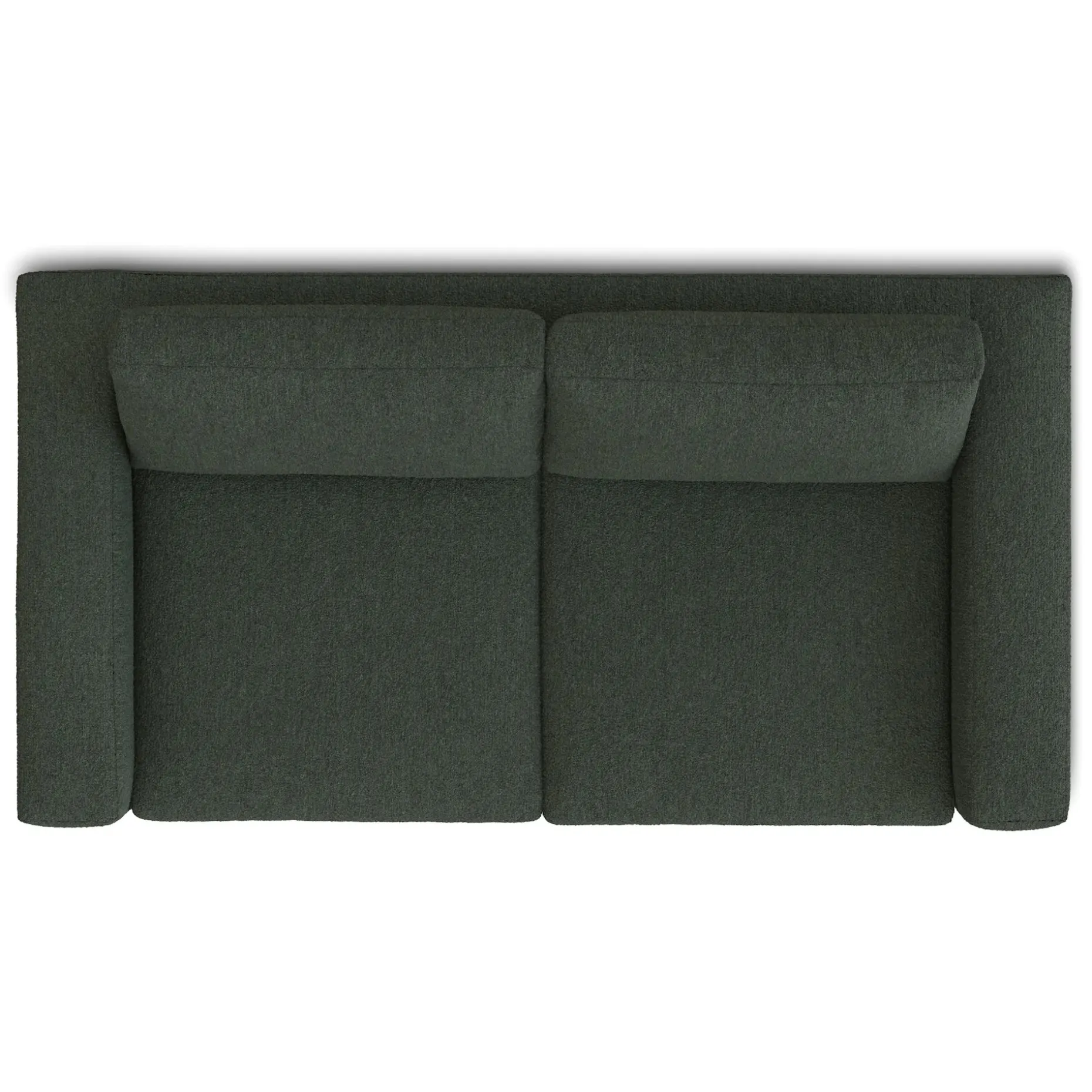 Riley 74" Loveseat - Green Wool Bouclé