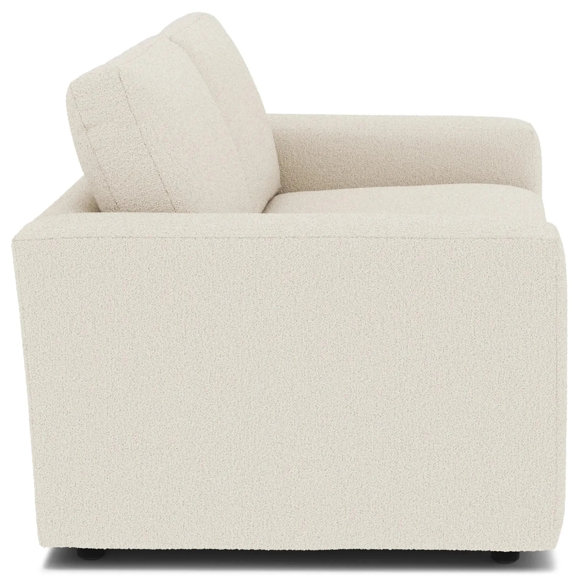 Riley 74" Loveseat - Ivory Wool Bouclé