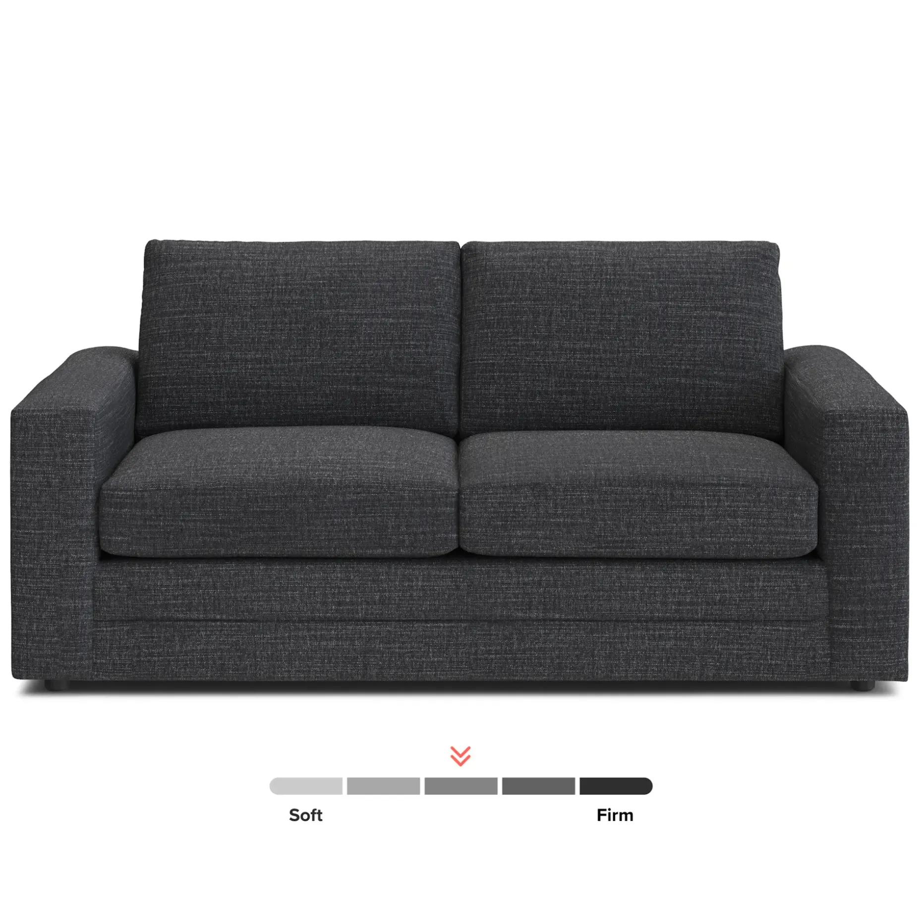 Riley 74" Loveseat - Napa Charcoal