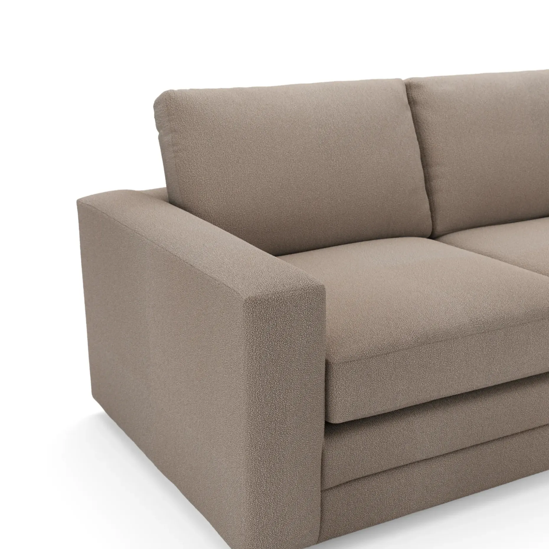 Riley 74" Loveseat - Sandstone Wool Bouclé