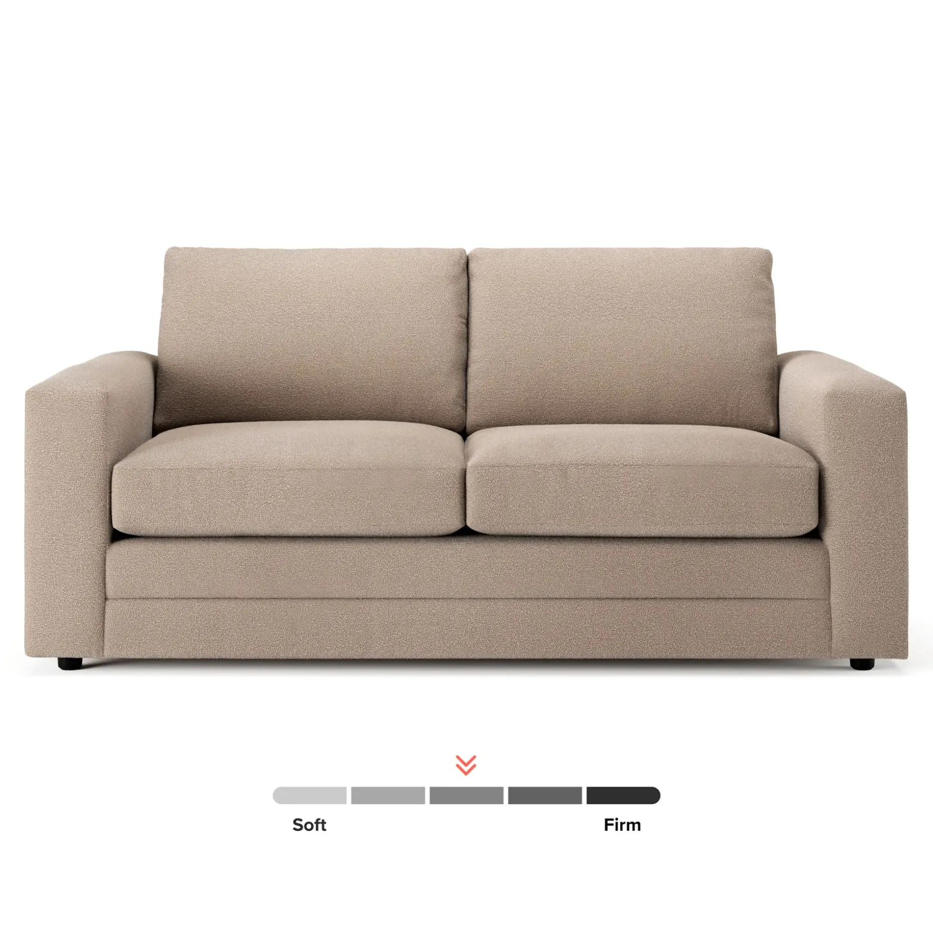 Riley 74" Loveseat - Sandstone Wool Bouclé