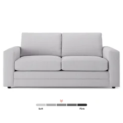 Riley 74" Loveseat - Silver Ivory