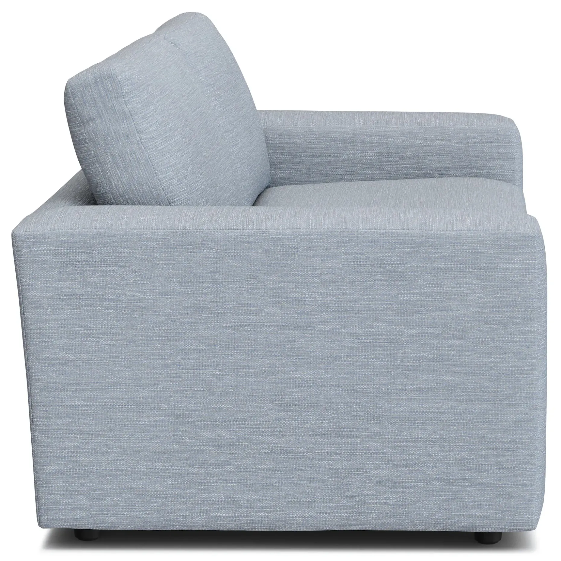 Riley 74" Loveseat - Silver Light Blue
