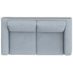 Riley 74" Loveseat - Silver Light Blue