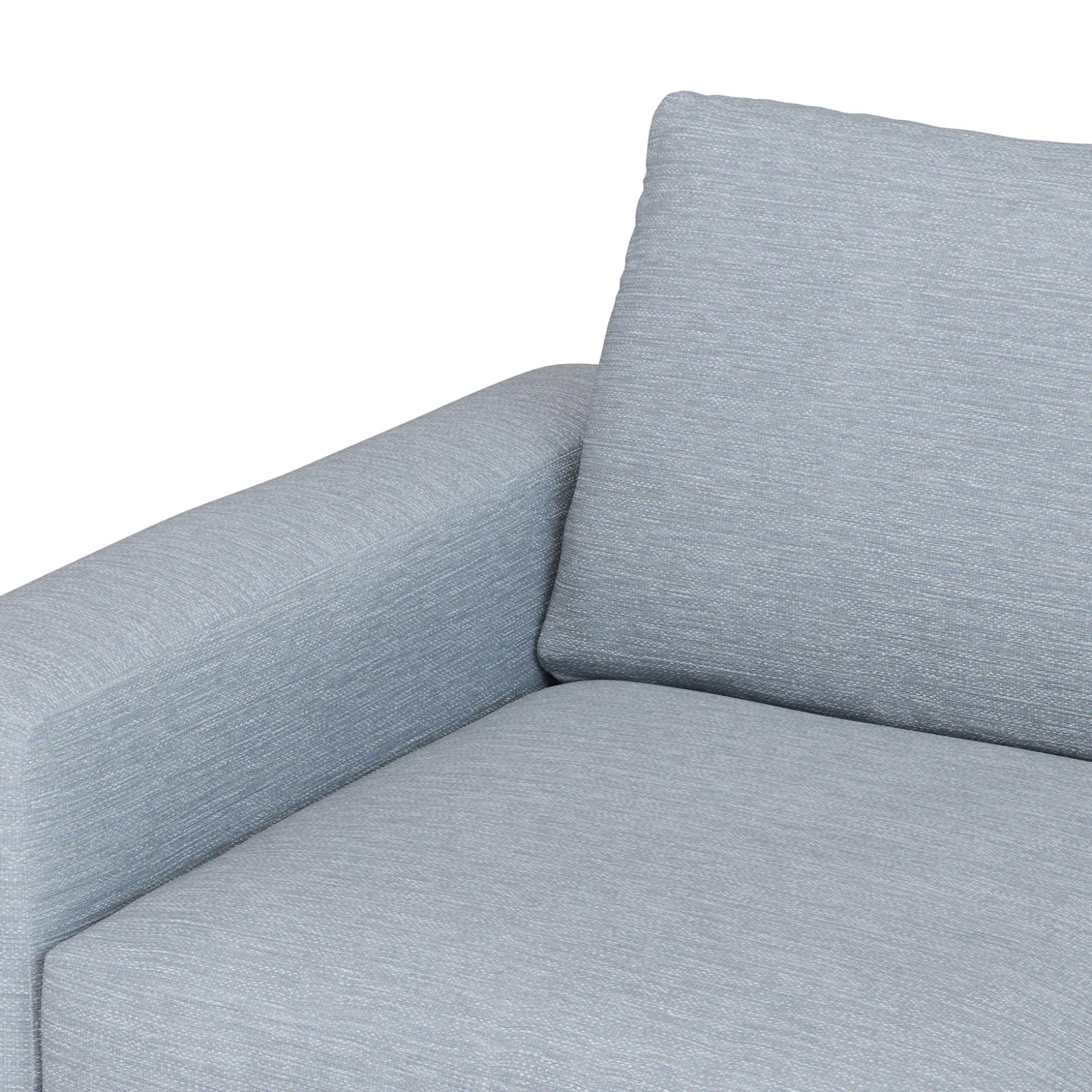 Riley 74" Loveseat - Silver Light Blue
