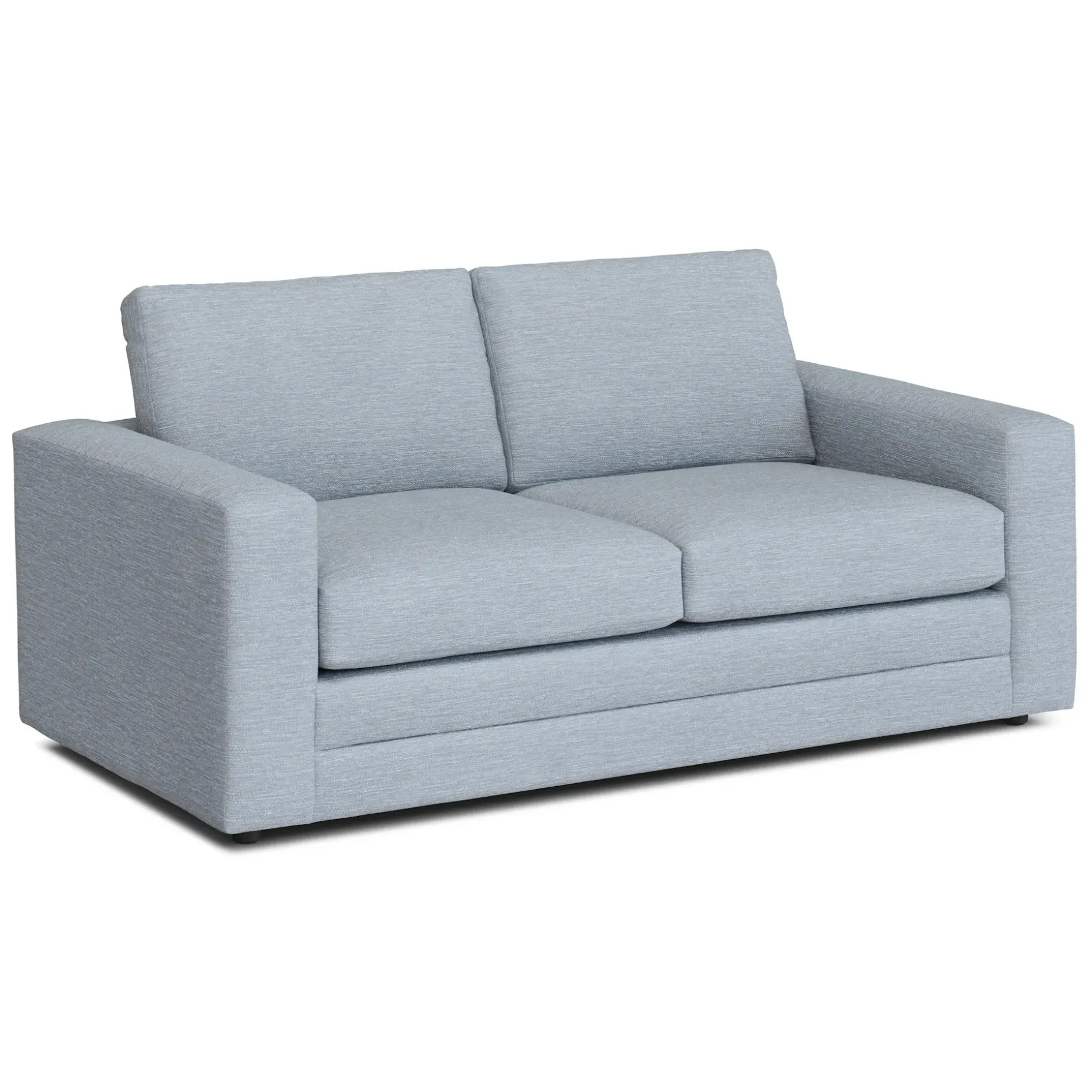 Riley 74" Loveseat - Silver Light Blue