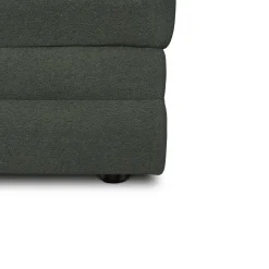 Riley 28" Ottoman - Green Wool Bouclé