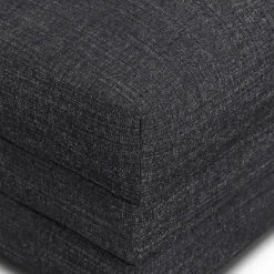 Riley 28" Ottoman - Napa Charcoal
