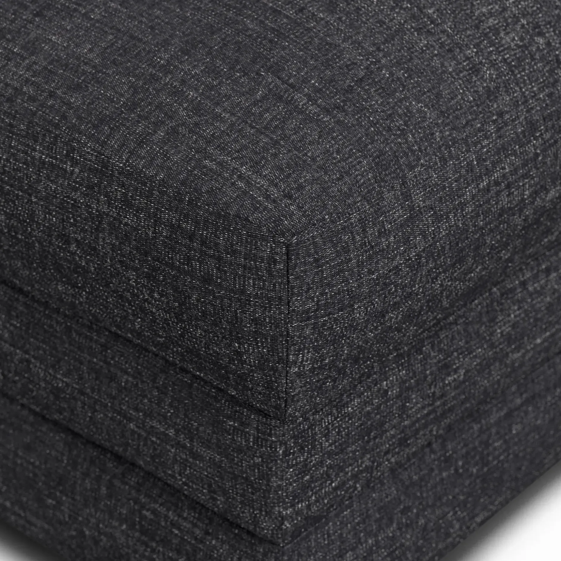 Riley 28" Ottoman - Napa Charcoal