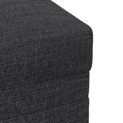 Riley 28" Ottoman - Napa Charcoal