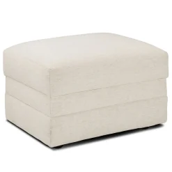 Riley 28" Ottoman - Napa White