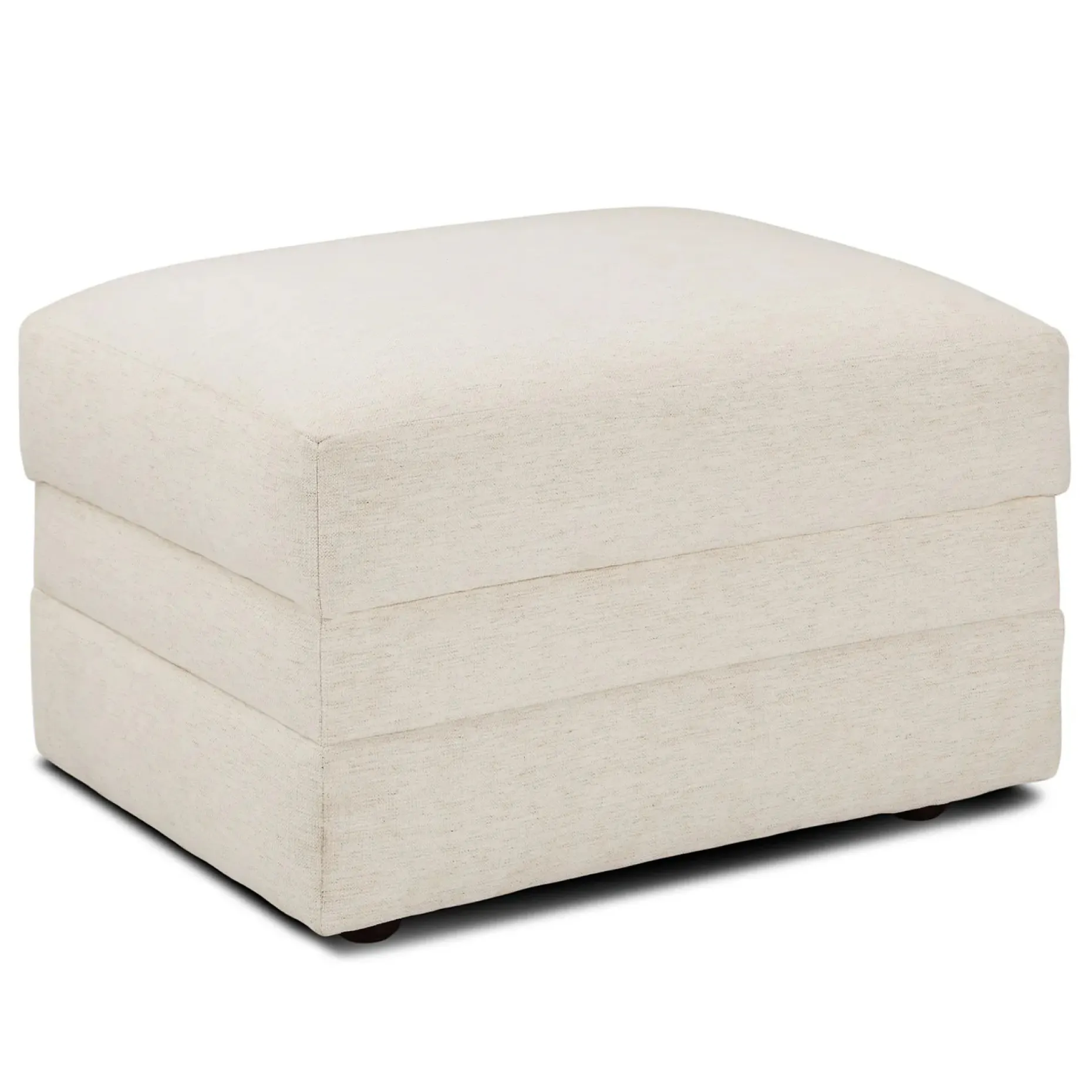 Riley 28" Ottoman - Napa White