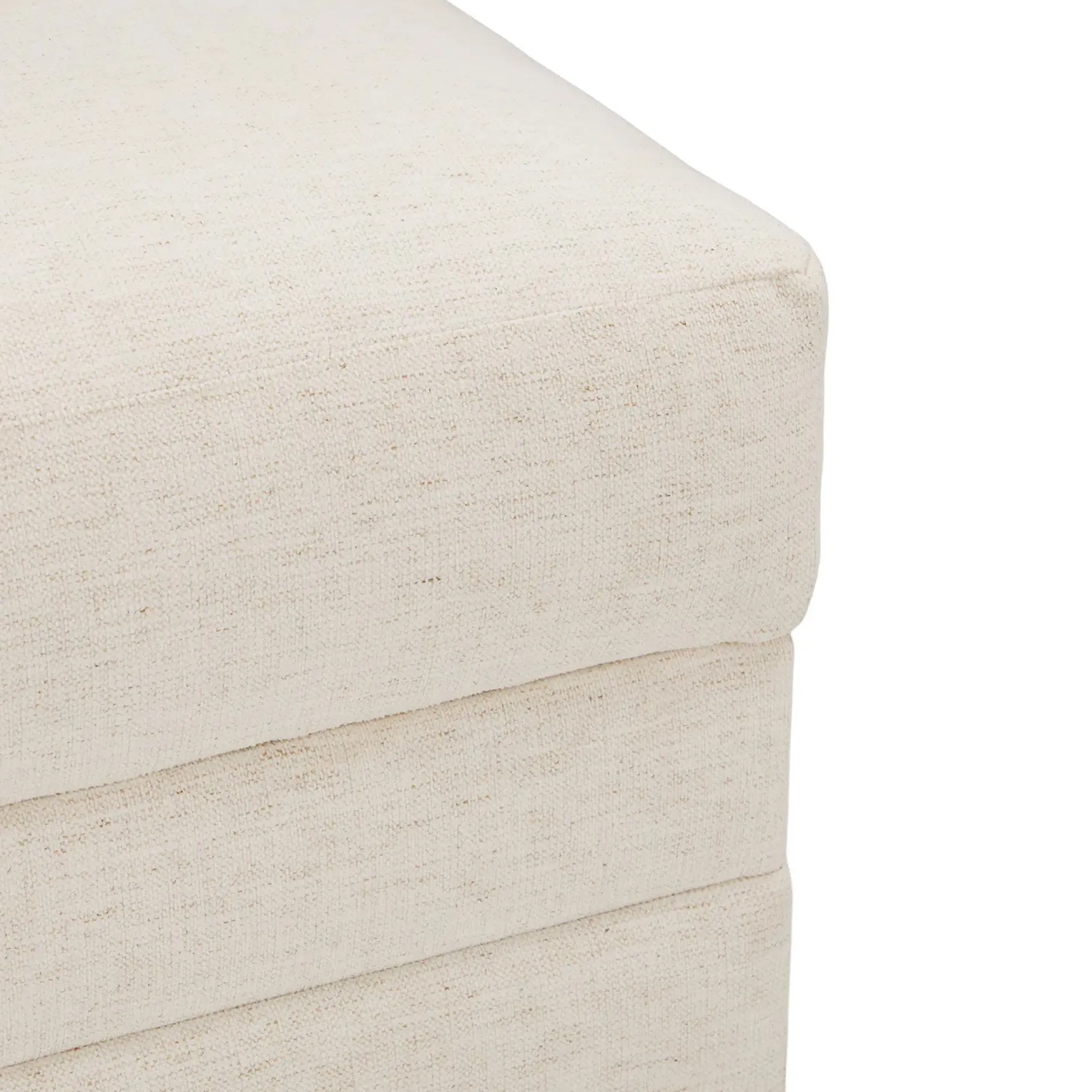 Riley 28" Ottoman - Napa White