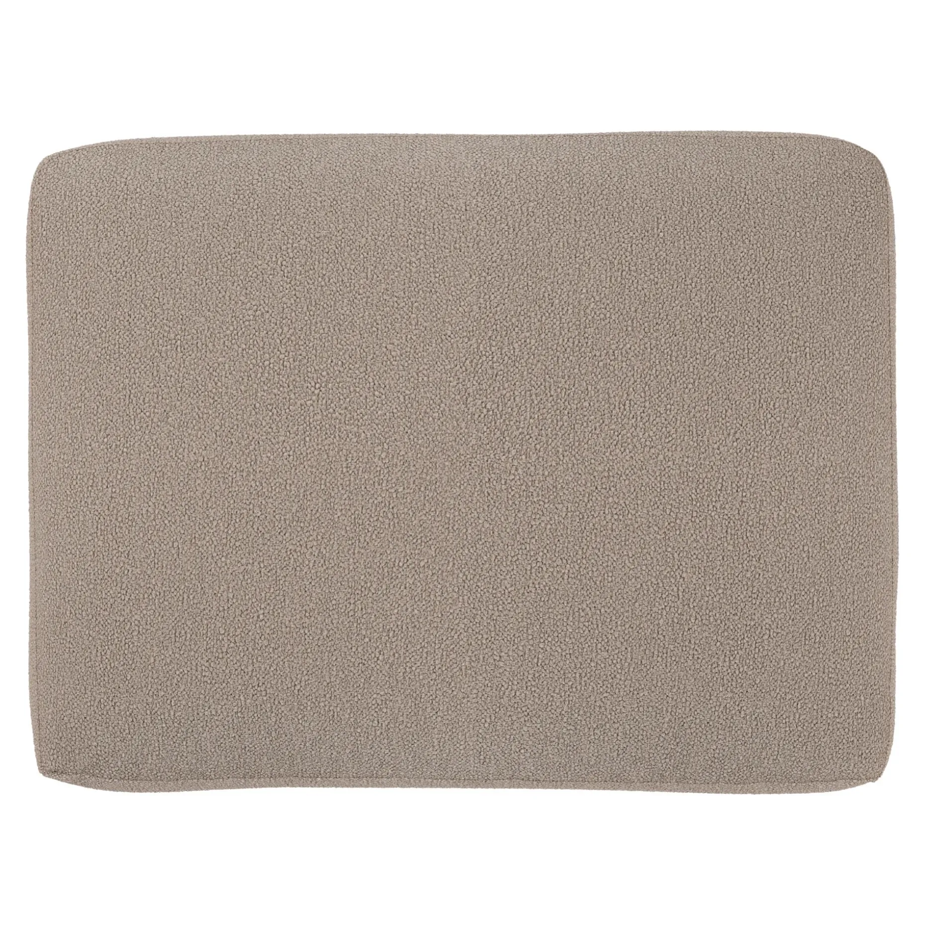 Riley 28" Ottoman - Sandstone Wool Bouclé