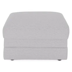 Riley 28" Ottoman - Silver Ivory
